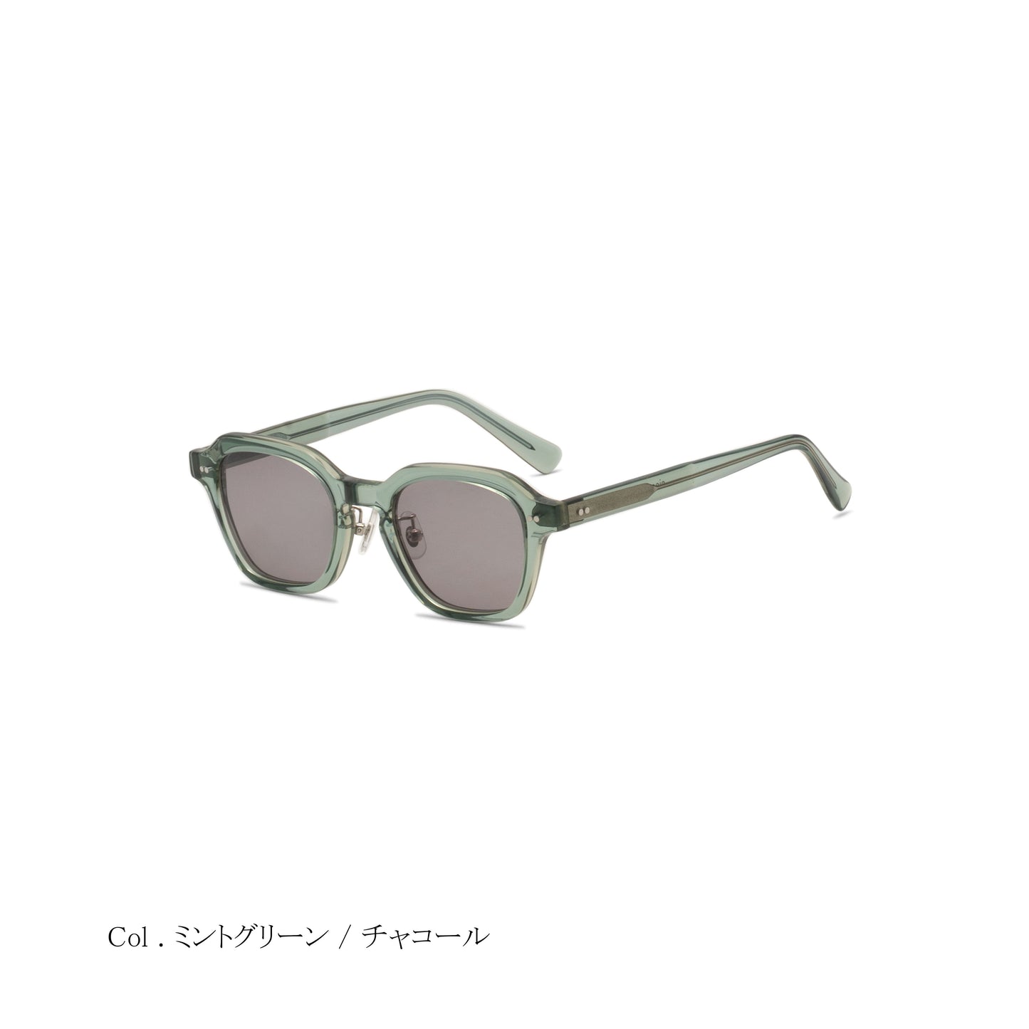 aim-cicada-bl_斜め_サングラス_ミントグリーン/チャコール