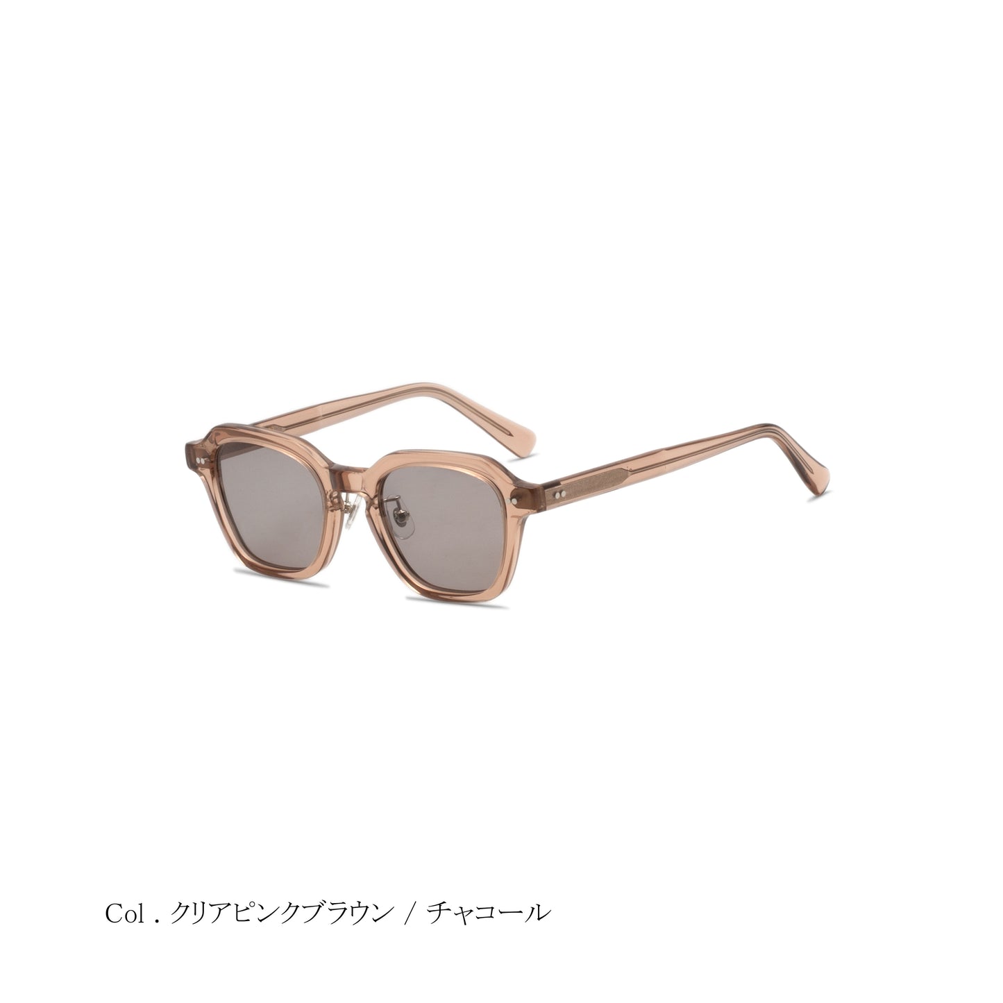 aim-cicada-pk_斜め_サングラス_クリアピンクブラウン/チャコール