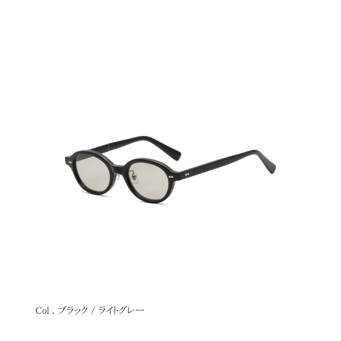 aim-impala-bk_斜め_サングラス_ブラック/ライトグレー_オーバル